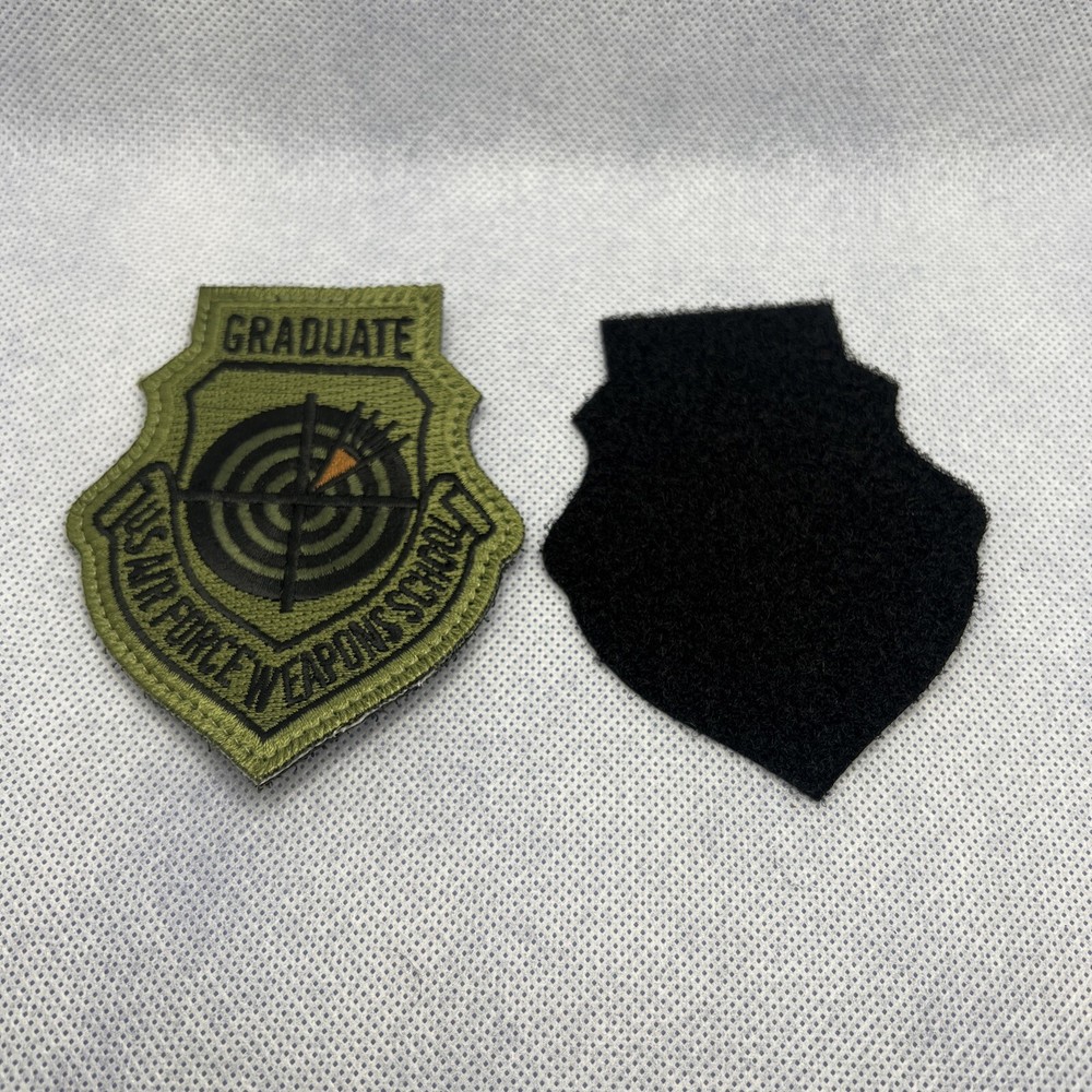 PATCH USAF WEAPONS SCHOOL INSTRUCTOR GRADUATE  With Hook And Loop
