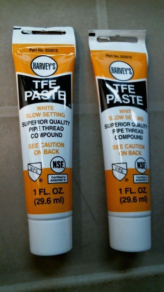 WM Harvey 023015 Pipe Thread Compound TFE Paste, 1 oz, White, 2 Per Order, FS