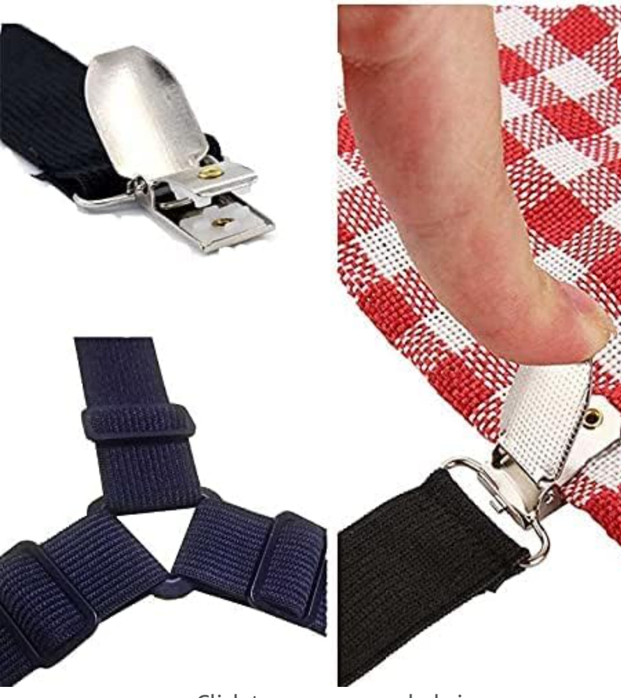 1 pc, Triangle Model Bed Sheet Fastener, Gripper , 3-Way Bed Sheet Holder