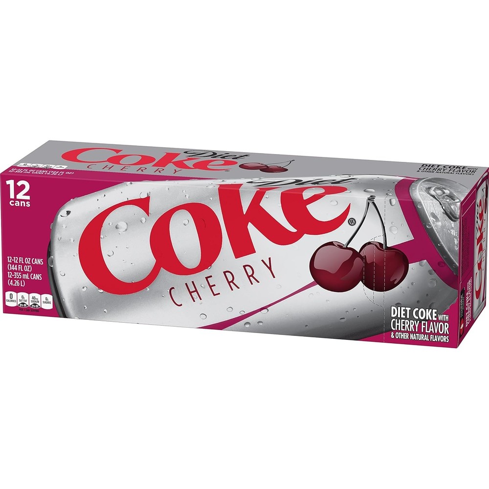 Diet Coke Cherry, 12 fl oz, 12 Pack