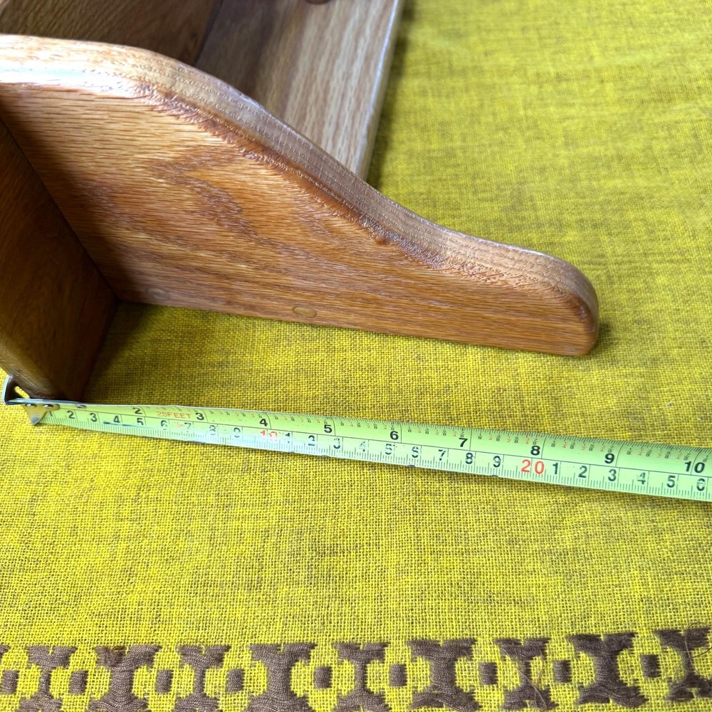 Vintage Oak Floating Peg Shelf