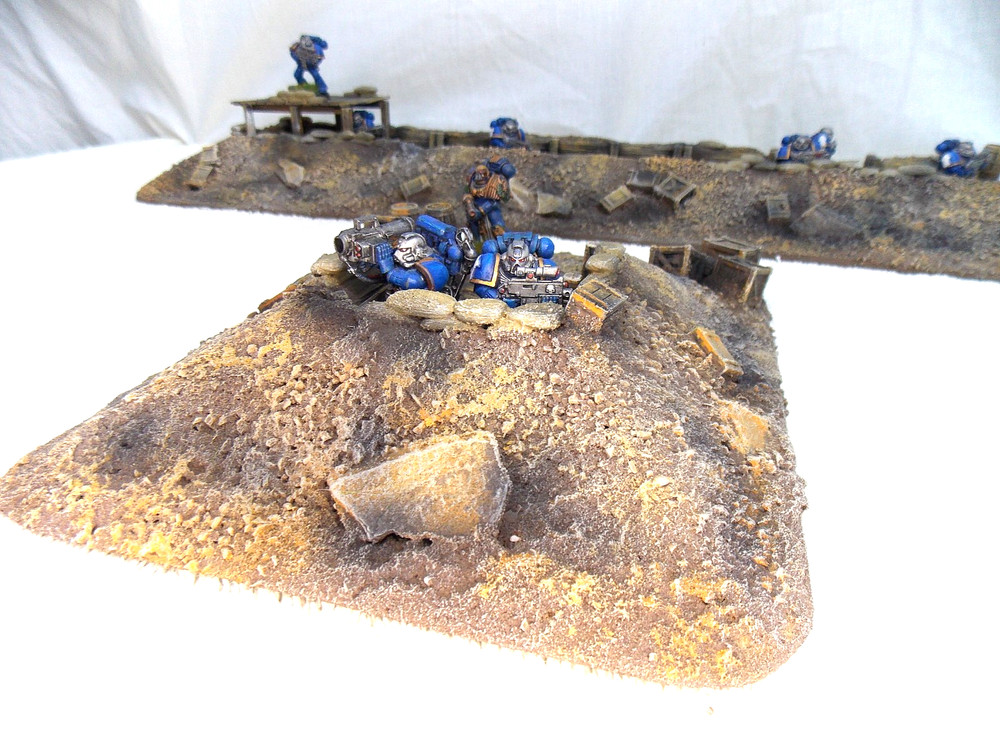 WARGAMING TERRAIN PAINTED TRENCH SYSTEM