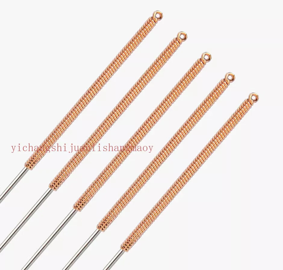 Acupuncture Copper Handle Long Large sharp Needles without guide tube 100/box