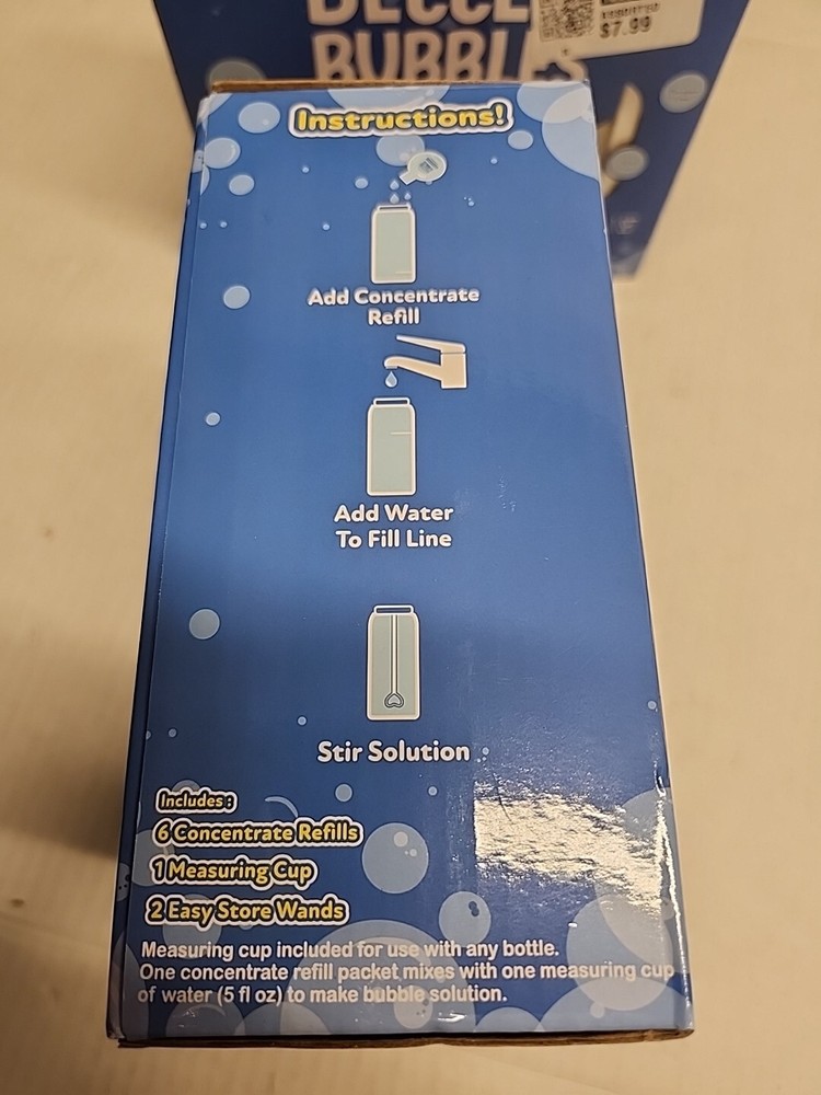 Bubble Blow Bubbles Solution Concentrate 12 Refill Each Packet Makes 5 OZ