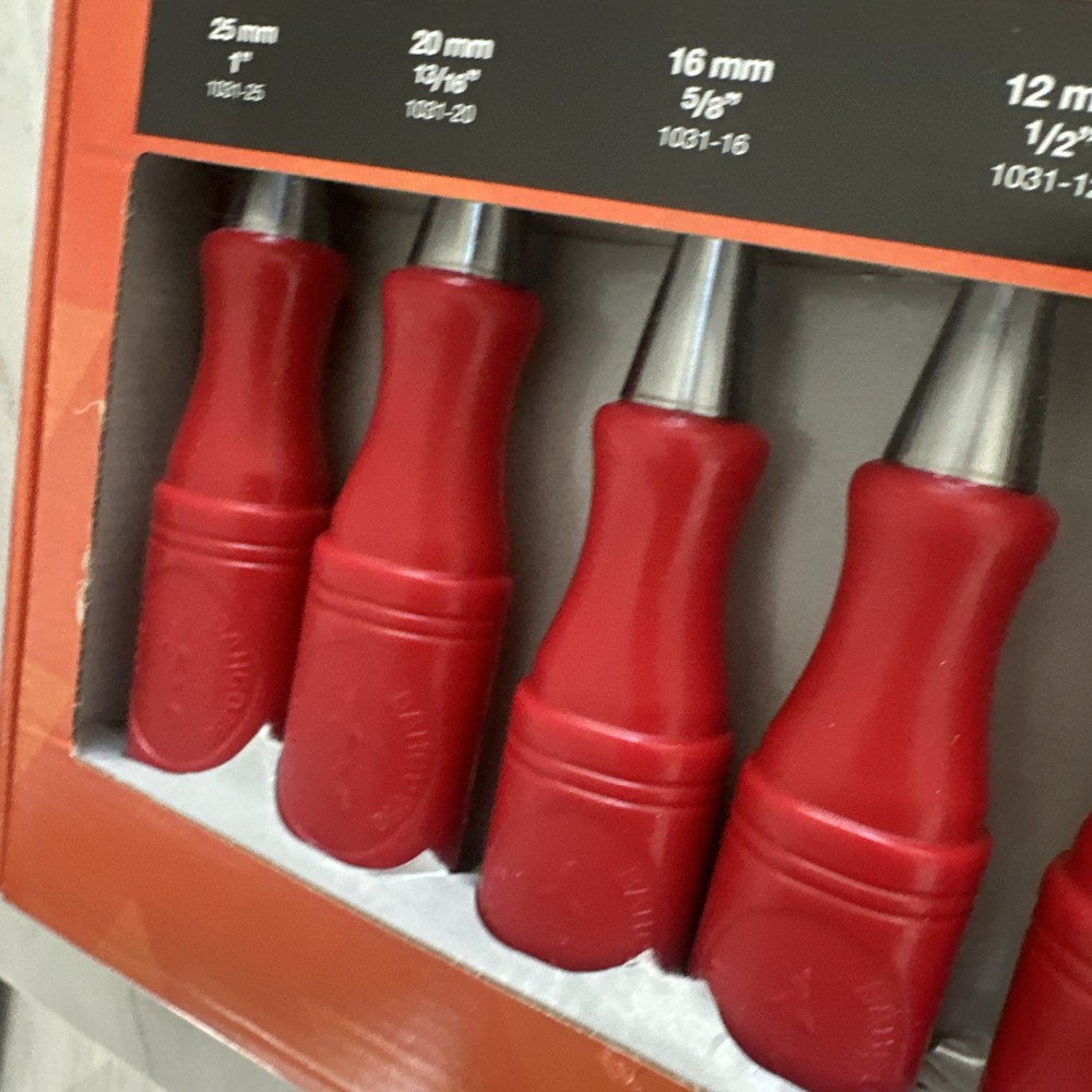 Bahco 9883 Wood Chisel Set with Polypropylene Handle 5 Piece New