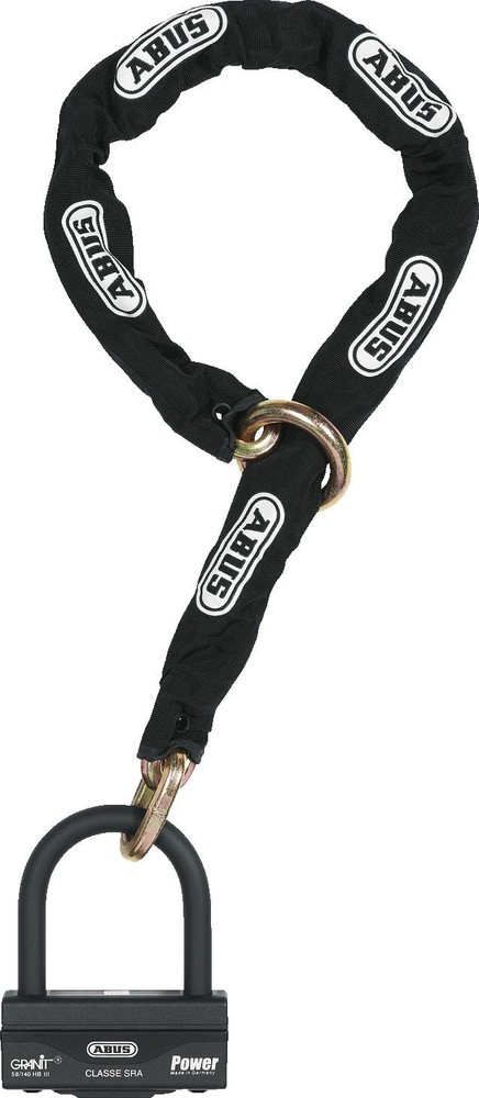 Abus GRANIT™ 58/140HBIII100 + 12KS 120 Black Loop Closure Chain