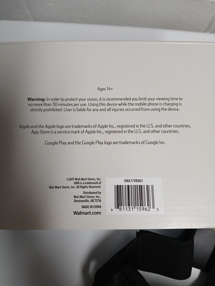 ONN Virtual Reality SmartPhone Headset - Red