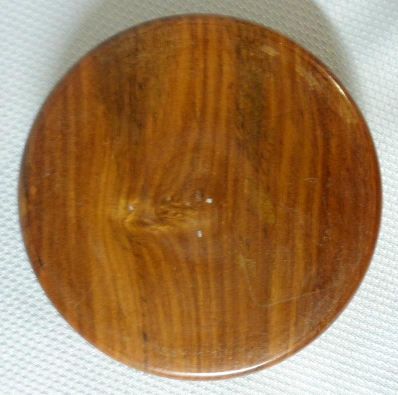 Vintage Wood Base Brass Compass