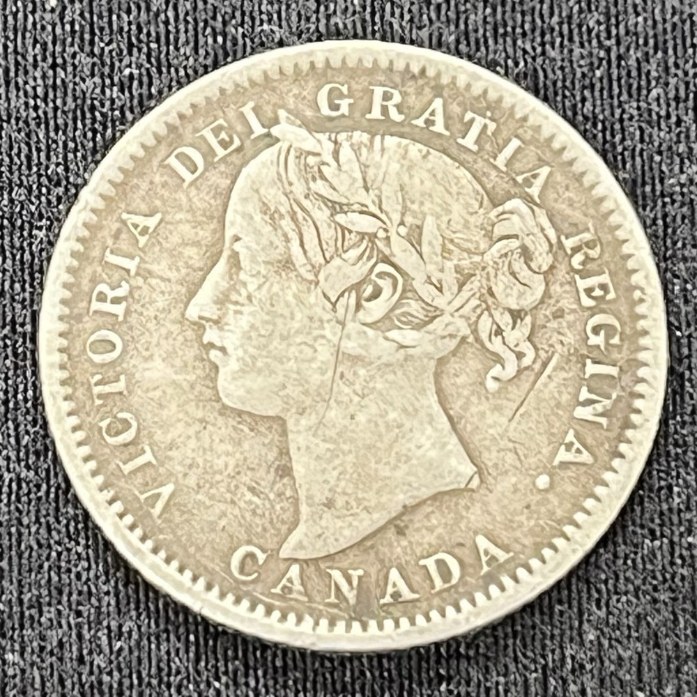 Circulated 1898 Canada Silver Dime