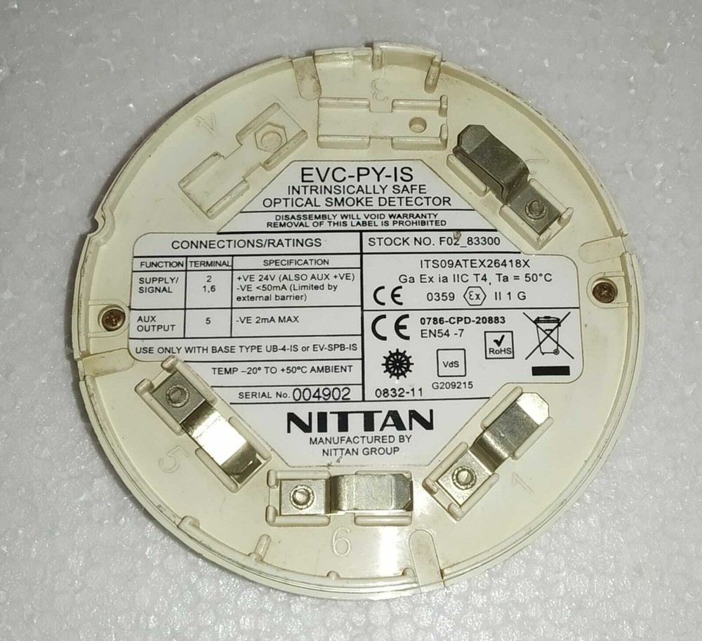 NITTAN EVC-PY-IS OPTICAL SMOKE DETECTOR