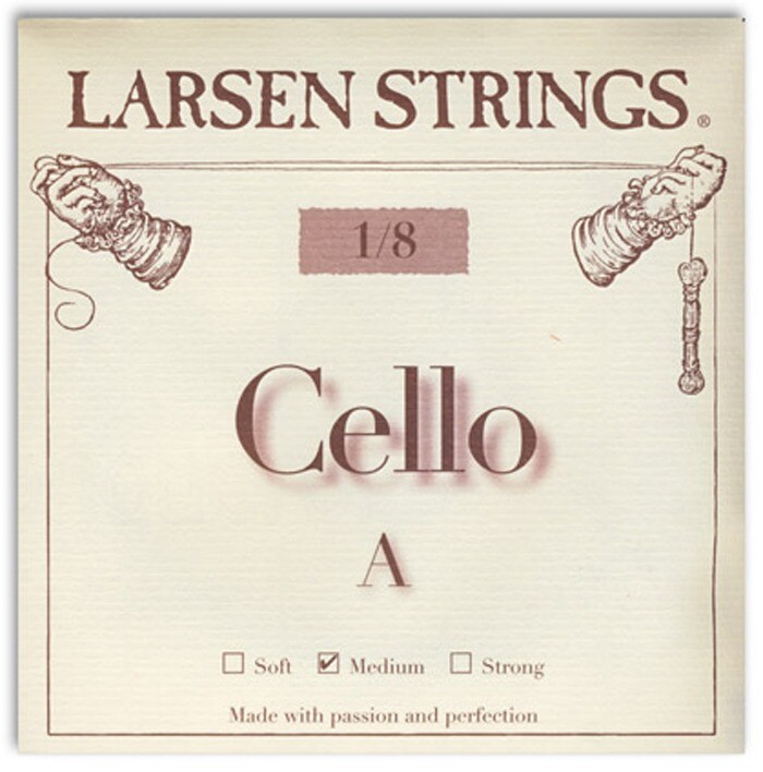 Original Larsen cello Strings Set Medium Gauge 1/8 Size