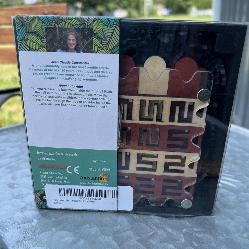 Constantin Puzzles Hidden Corridor Brain Teaser 5/5 Difficulty NEW Open Box