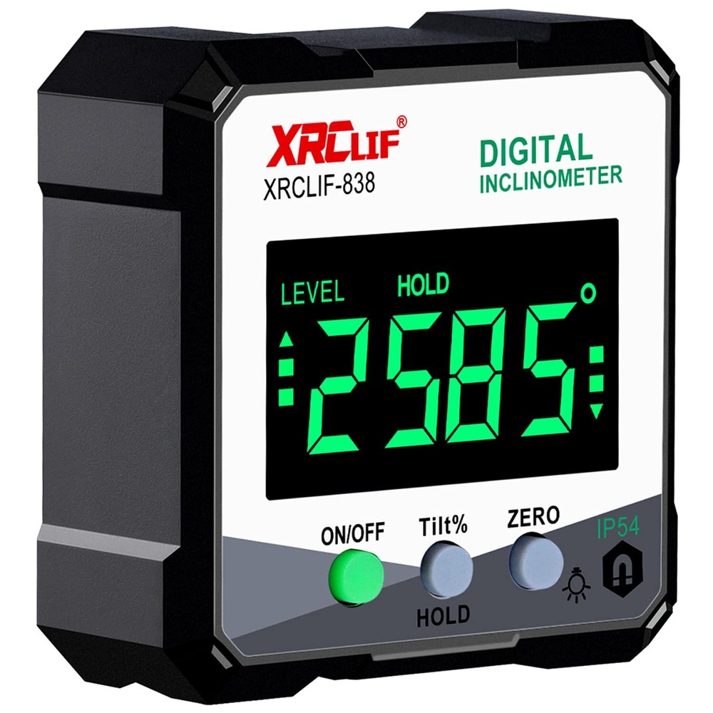 Digital Angle Gauge Meter Magnetic Base Level Box Angle Finder Protractor Bevel