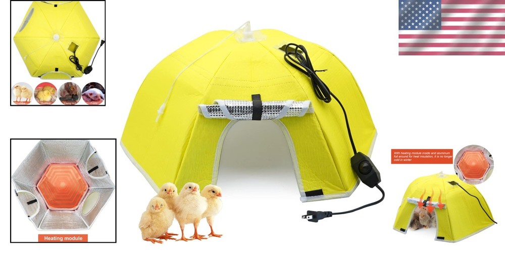 Adjustable Heat Chick Brooder Heating Plate for up to 50 Poultry & Ducklings