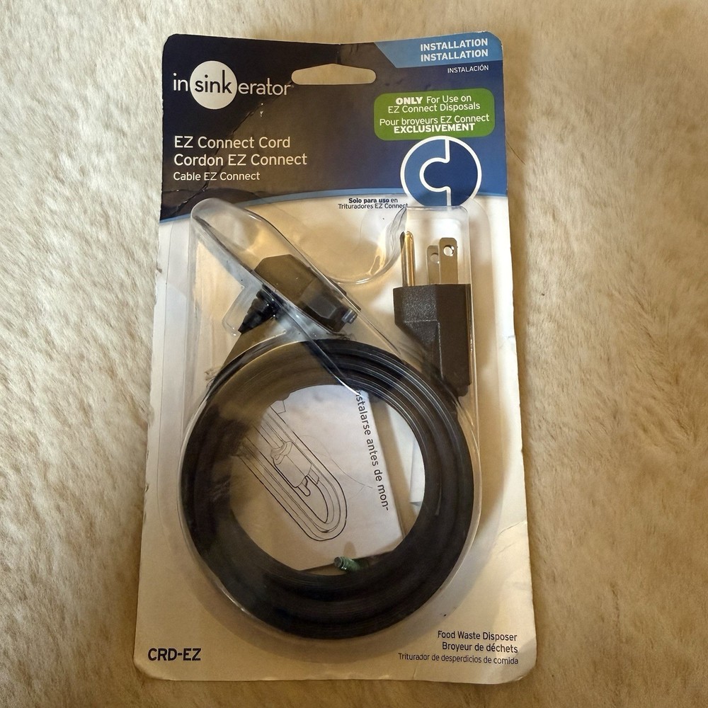 InSinkErator CRD-EZ Connect Power Cord 3 Ft For use on EZ Connect Disposals