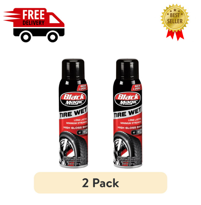 Black Magic BC23220 Tire Wet Spray, 14.5 Oz ( 2 PACK )