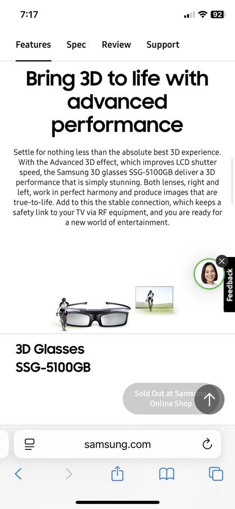 Samsung Active 3D Glasses SSG-5100GB