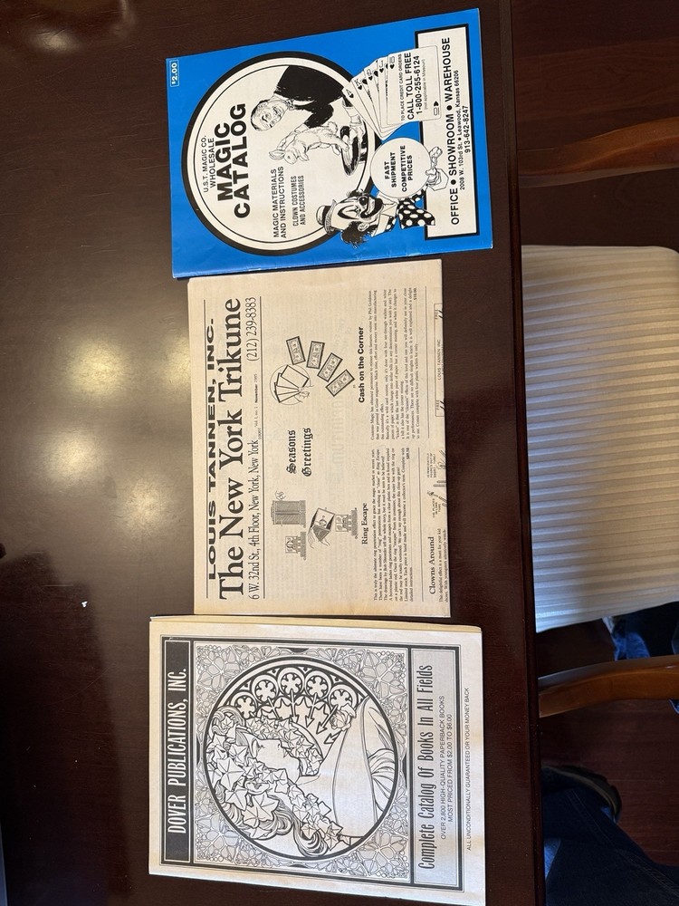 Vintage Magic Catalogs 1980s