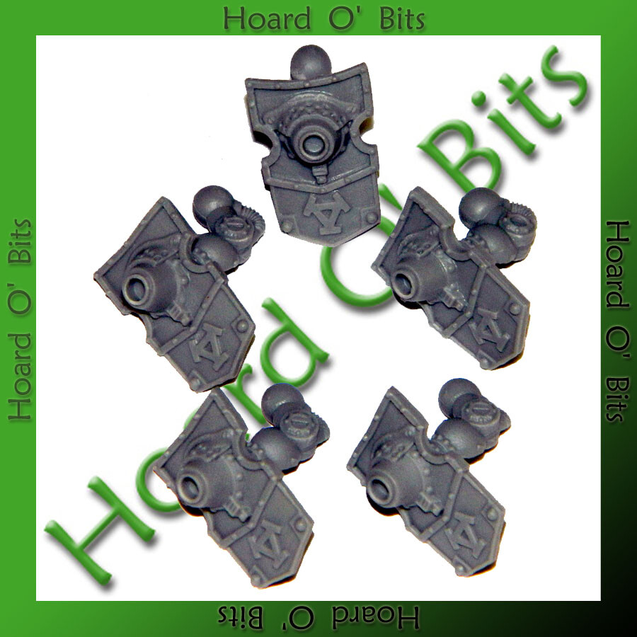 WARMACHINE BITS KHADOR MAN-O-WAR SHOCKTROOPERS - 5x SHIELD CANNONS