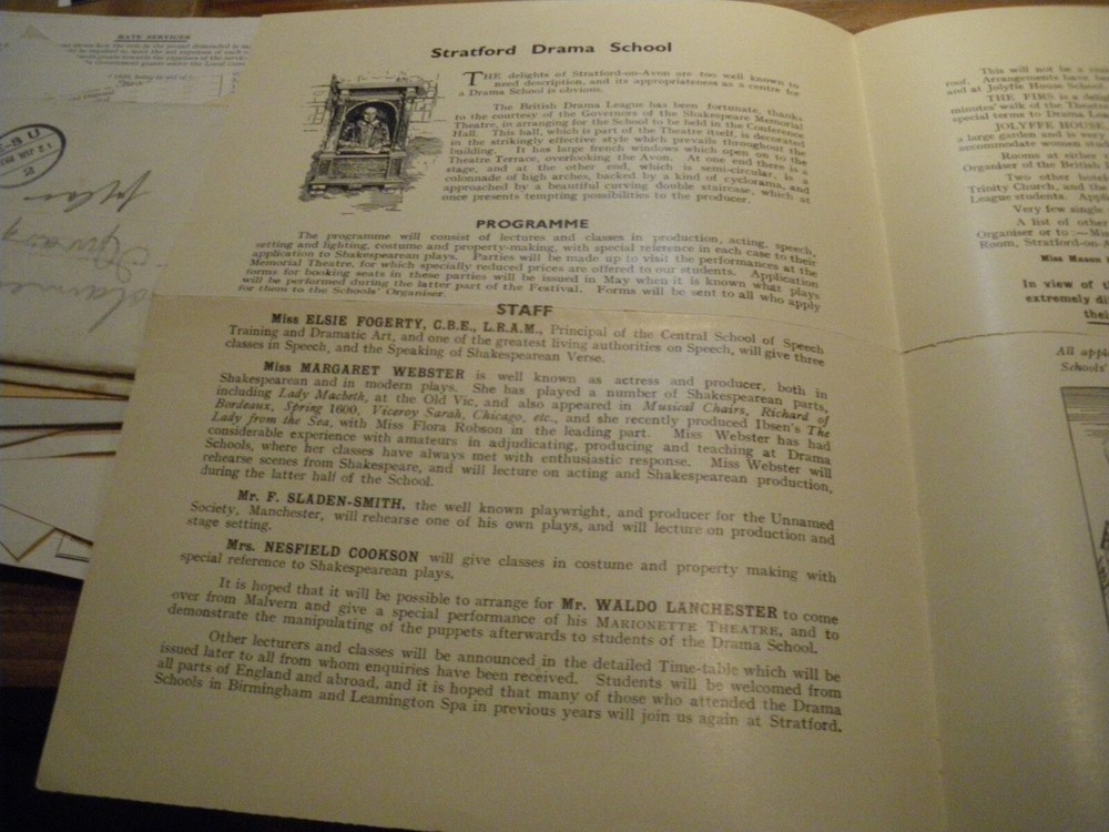 VINTAGE BRITISH DRAMA LEAGUE 1936