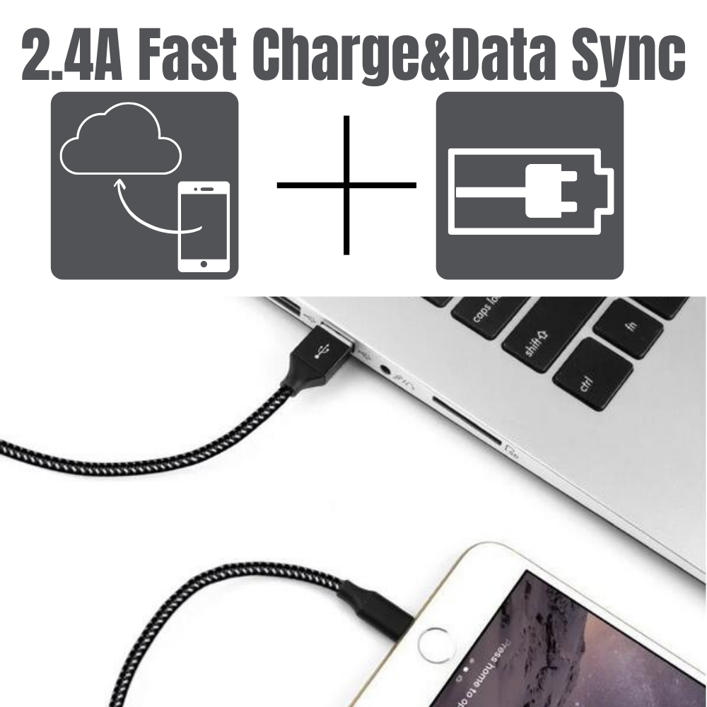 10Ft Long USB Type C Cable For Samsung Android USB Fast Charger Wall Power Block