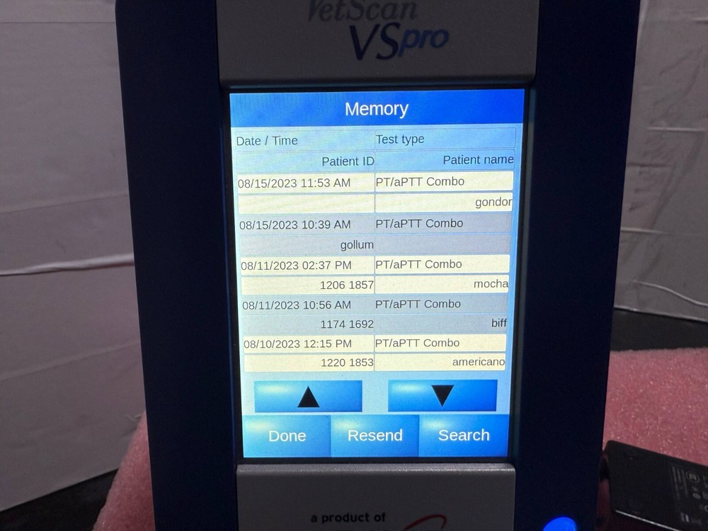 ABAXIS ZOETIS VSPRO VETERINARY COAGULATION BLOOD ANALYZER w Software