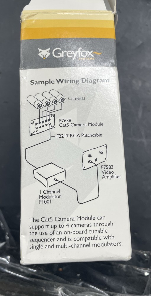 GreyFox Home Systems F7638 Category 5 Camera Module Video Interface