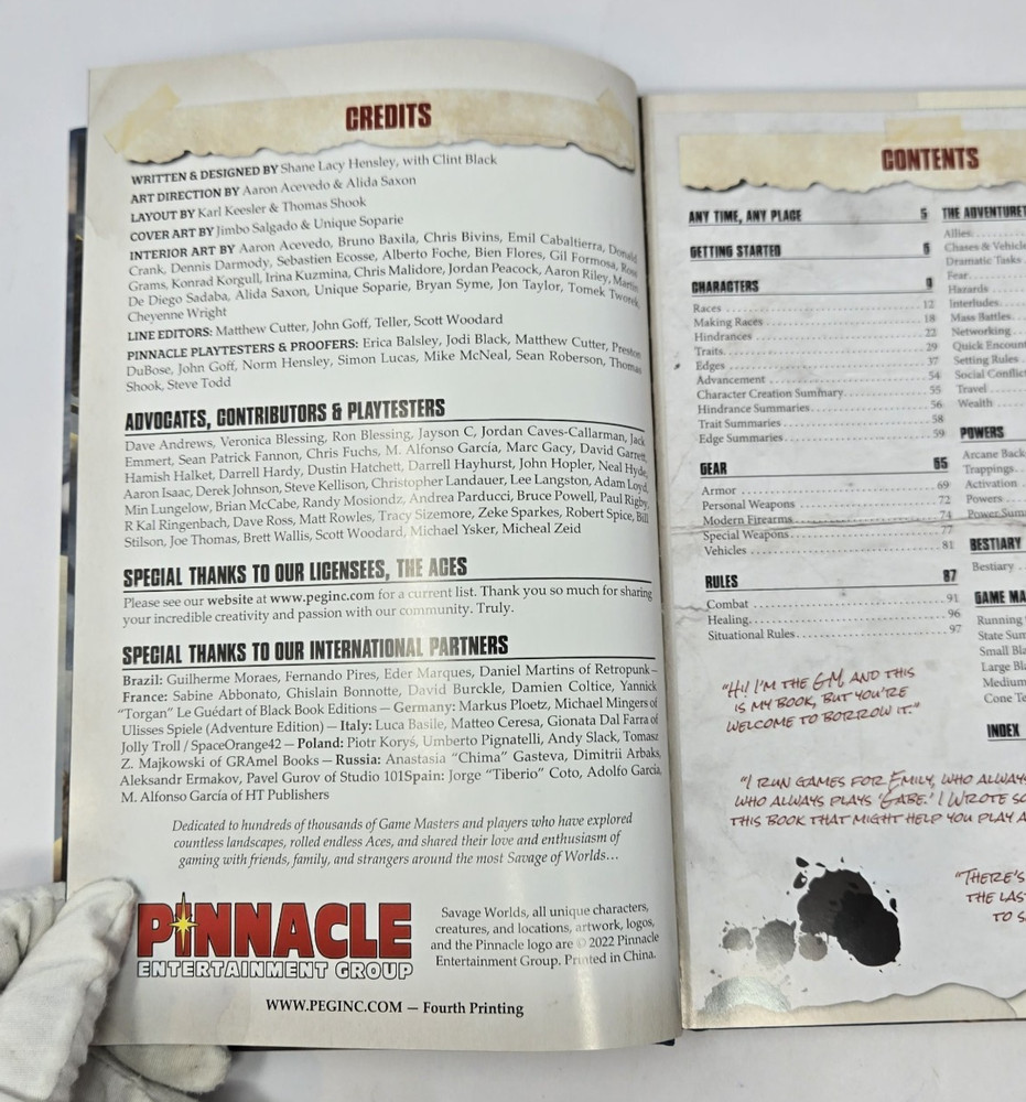 Savage Worlds Adv RPG: Core/ World Builder & GM Guide/ Screen/Adv & Power Deck+