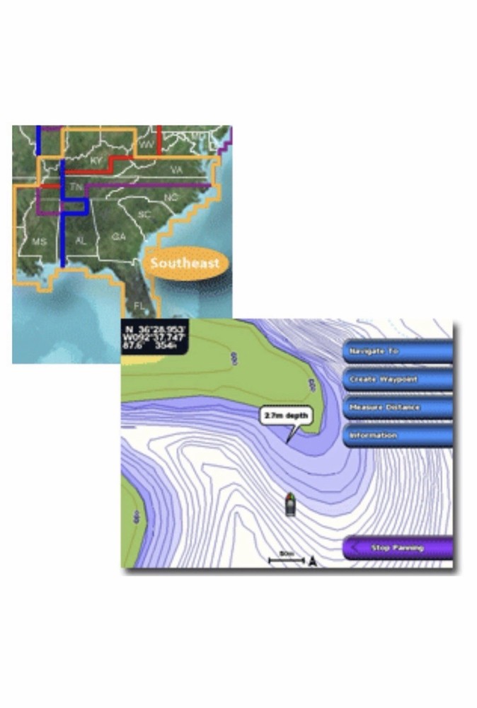 Garmin BlueChart; g2 vision Southeast Lakes