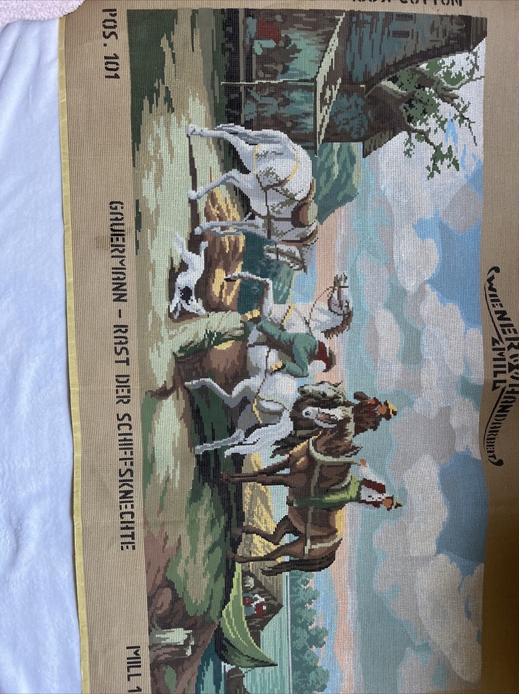 needlepoint canvas handpainted