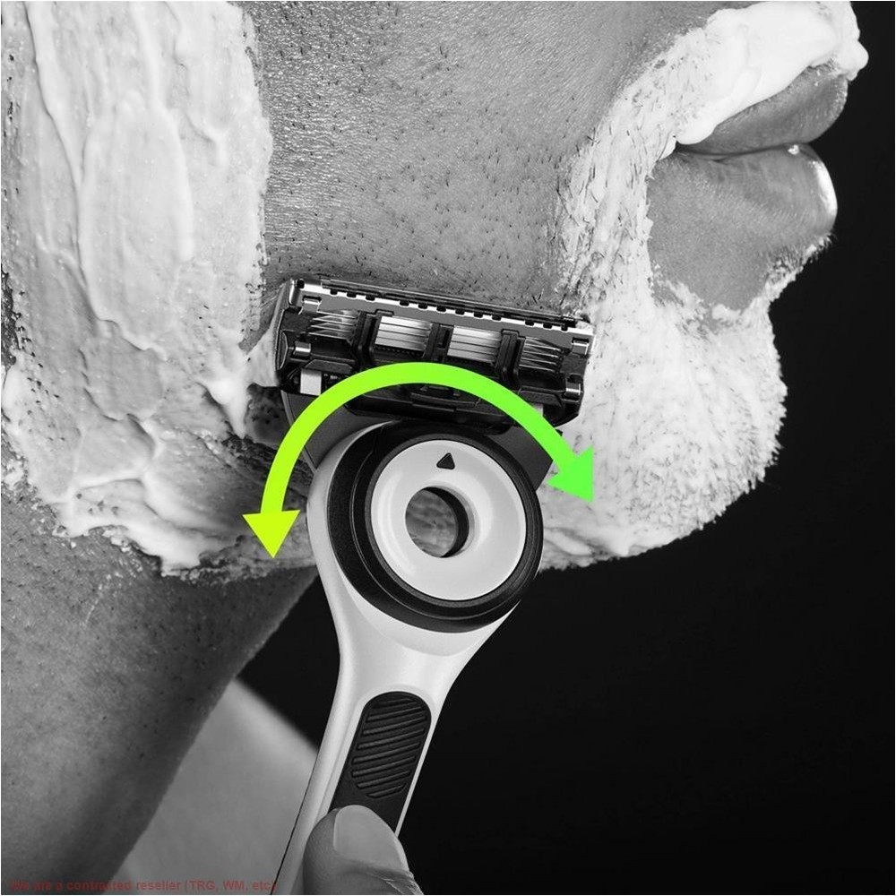 Gillette Labs Sharp White Razor w/ 1 Razor Blade Refill & Magnetic Stand