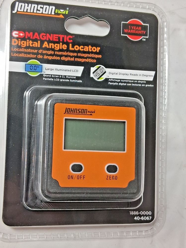 Johnson Level & Tool Magnetic Base Digital Protractor 1886-0000