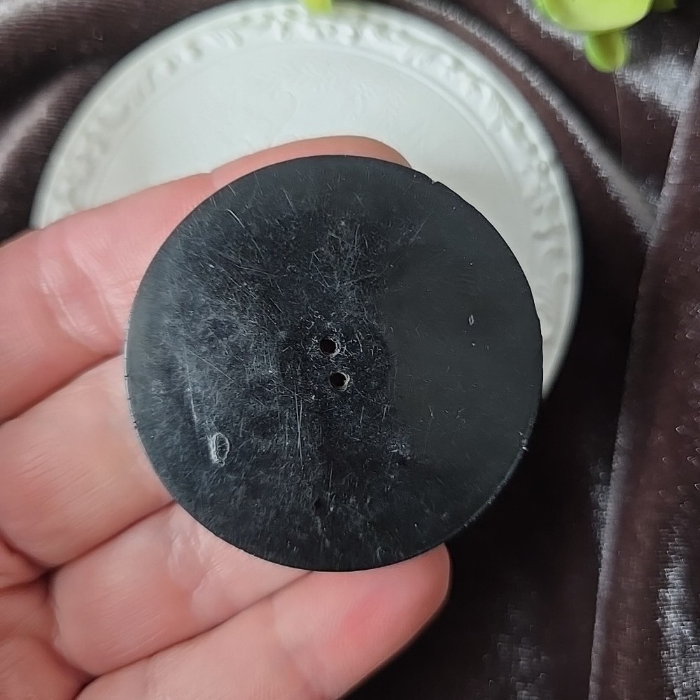 Antique Galalith Early Plastic Button 2" D