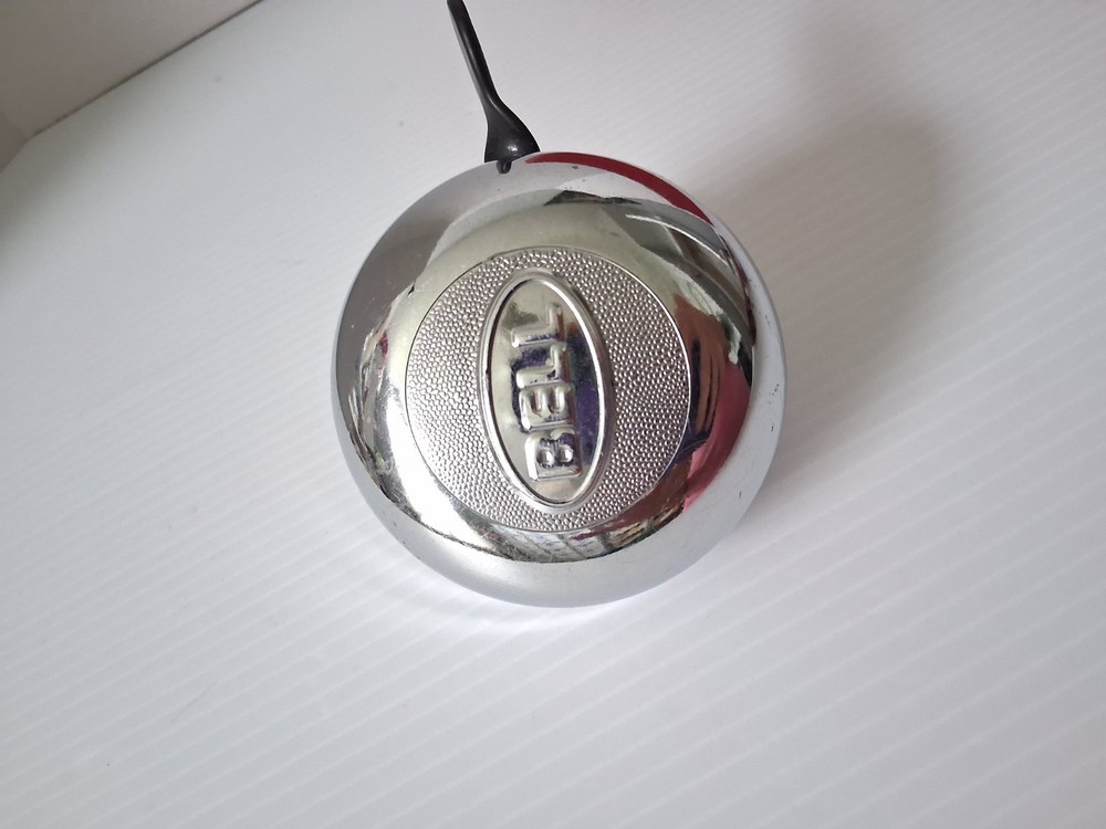 “Bell” Chrome Metal Silver Bicycle Handlebar Ringing Thumb Bell