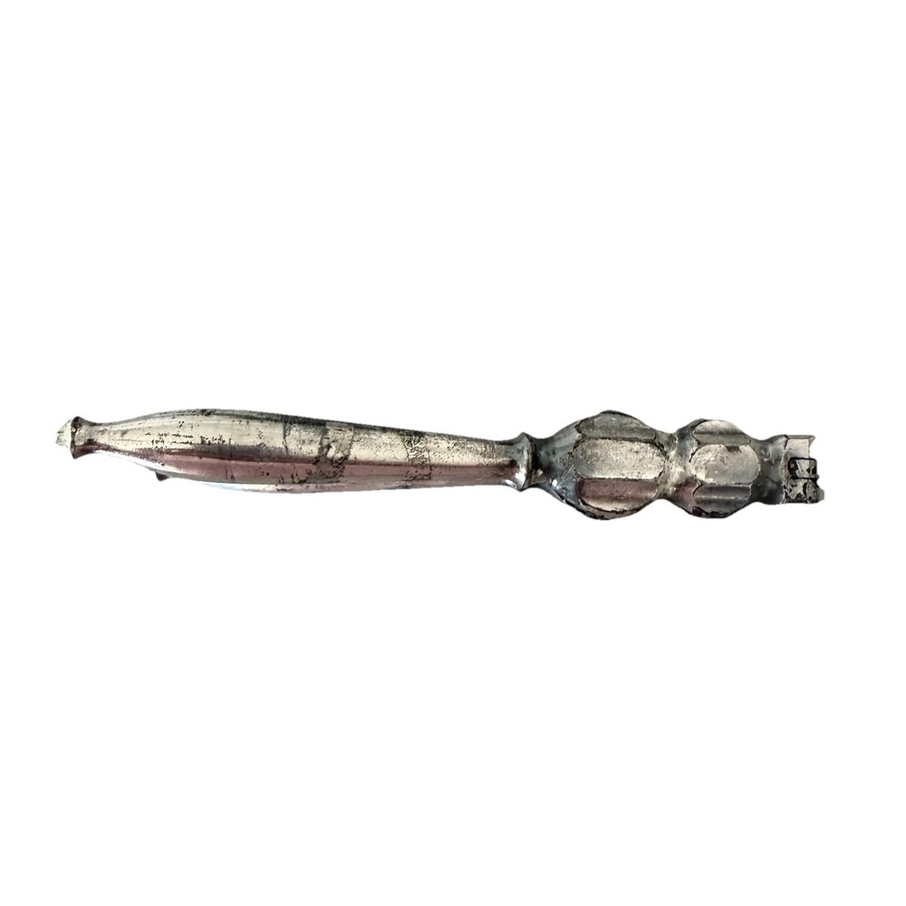 Antique Nut Cracker 5-1/2" 19th Century Victorian Silver-Plated