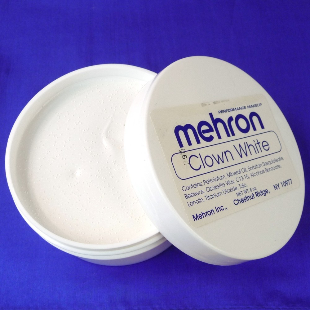 Mehron Clown White 8 oz makeup