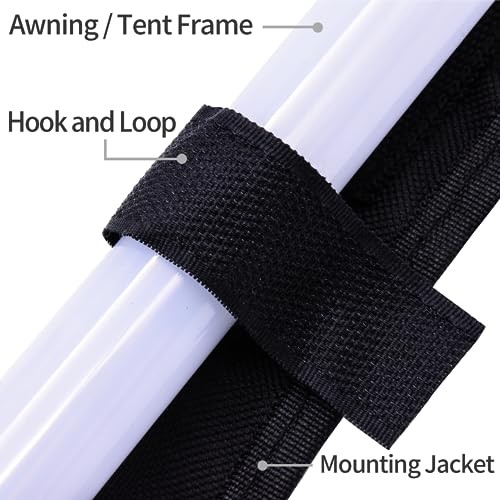 Dimmable LED Camping Light Flexible Strip IP68 with Mounting Jacket - Amber