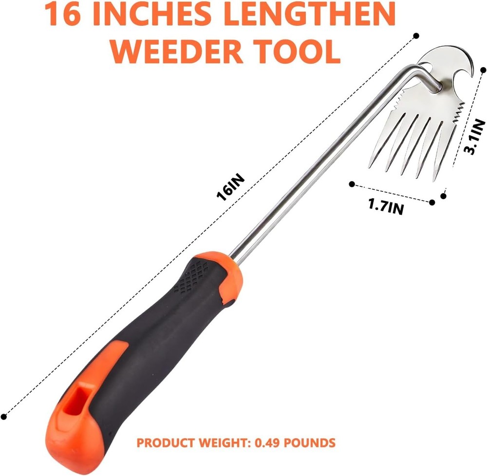 Weed Puller Tool Garden Uprooting Weed Pulling Tool, 16 in" Portable | New
