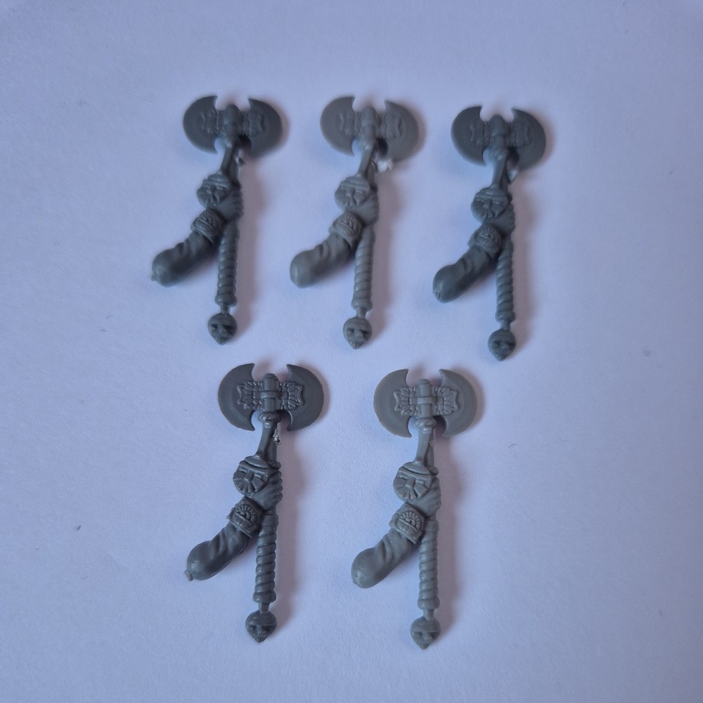 Warhammer Dwarf Warriors Great Axe x 5