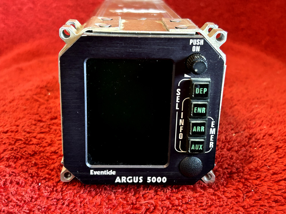 EVENTIDE ARGUS 5000 MOVING MAP DISPLAY MODEL 5000-10-00 WITH TRAY