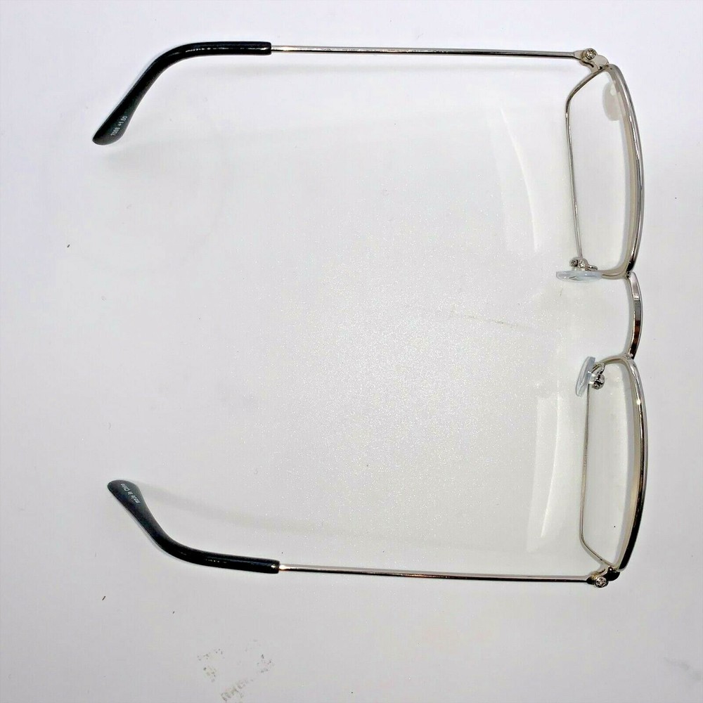 2-Pack Classic Silver Frame Clear Reading Glasses – Lightweight & Stylish Reader