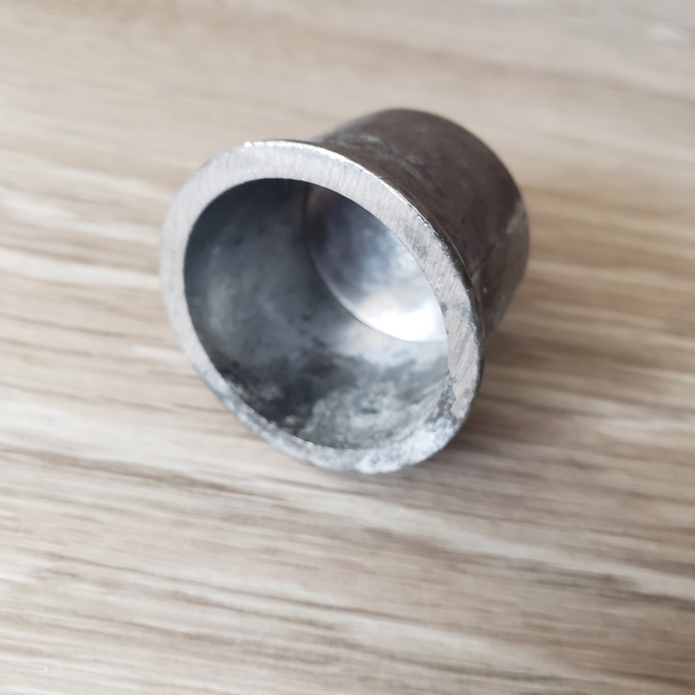 Chain Link Rail End Cap 2.44" L Galvanized Silver Aluminium.