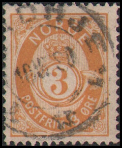 Norway #38a Used VF orange