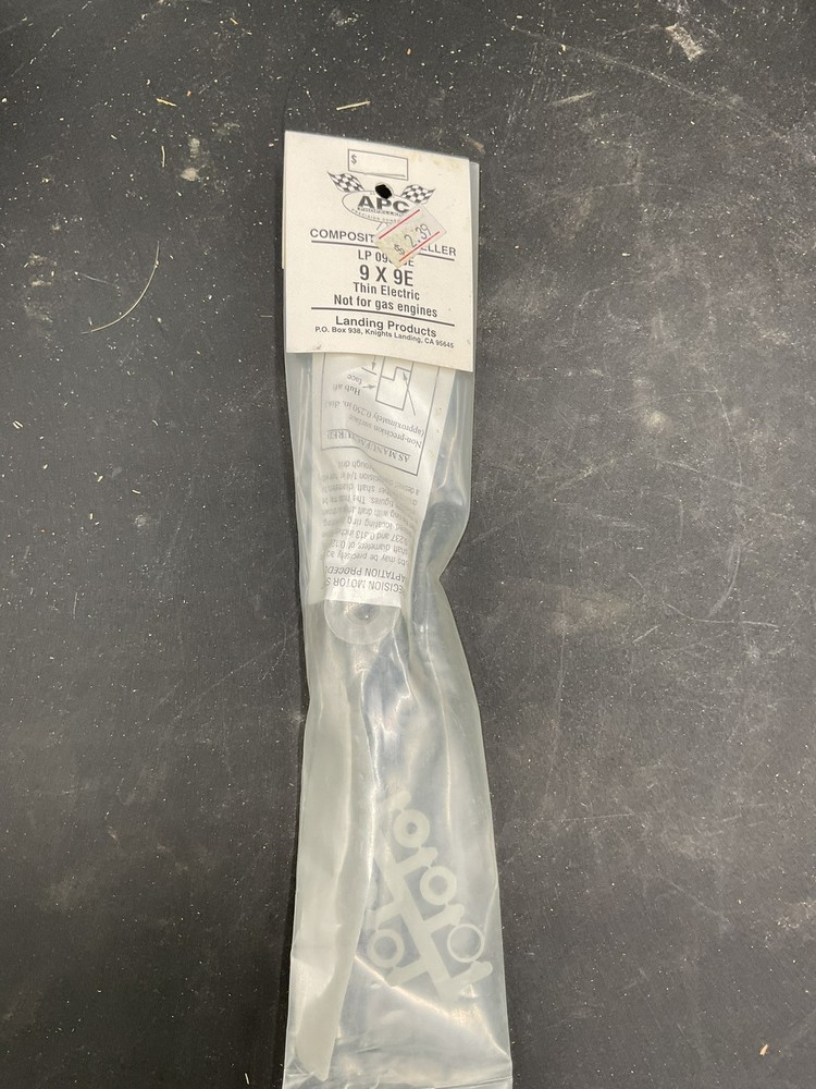 APC #LP09090E Model Airplane Propeller 9 X 9E New