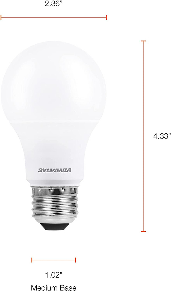 SYLVANIA ECO LED Light Bulb, A19, 100W Equivalent, Efficient 14.5W, 7 Year, 1450