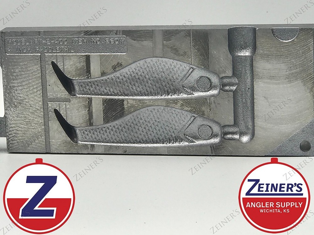96017 Do-It PT-2-400 ES Paddle Tail 4" Soft Plastic 2 cavity mold