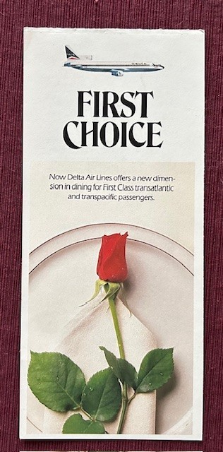 Delta Air Lines First Class Dining Ad