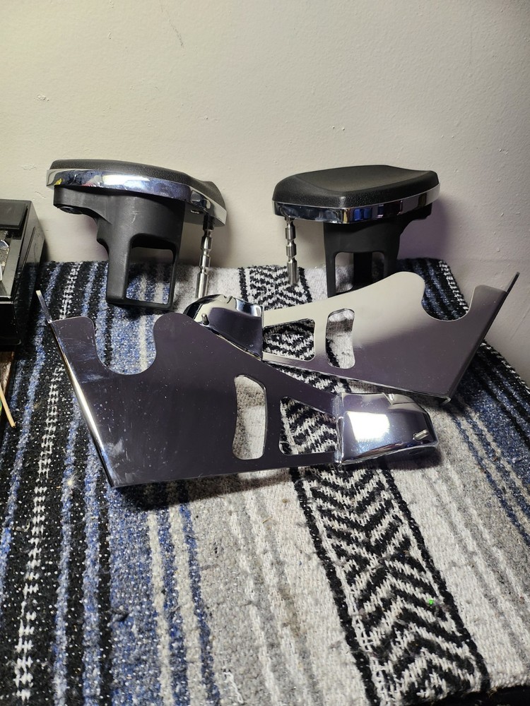 Motorcycle Rear Passenger Armrests With Cupholders Pre-owned