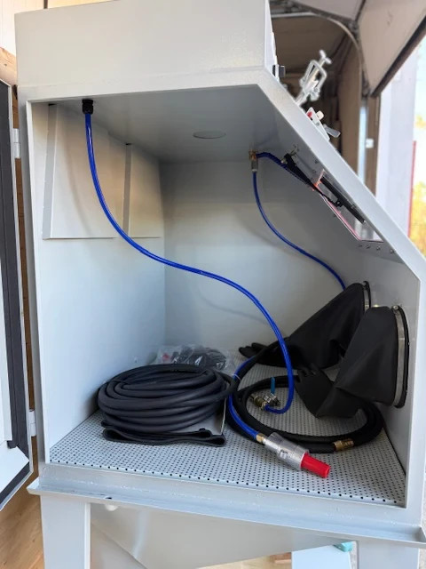 AquaCleaner Vapor Blasting Cabinet OPEN Loop Model 3236