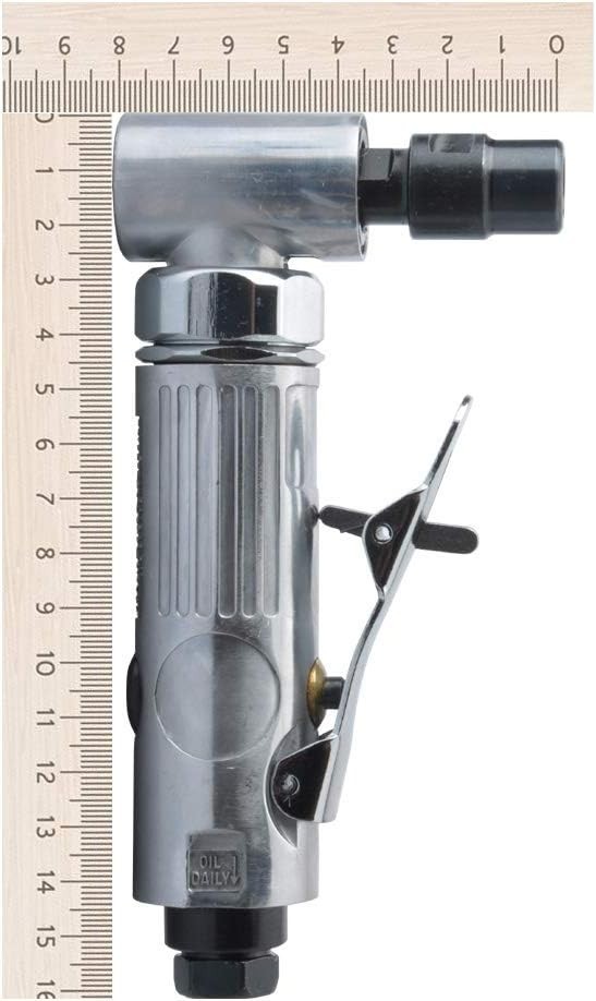 Compact Air-Powered Grinder - 1/4" Mini Angle Grinder